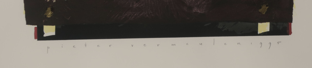 Pieter Vermeulen: Gemengde techniek op papier, Z.T. - Ingelijst kopen? Bied vanaf 35!