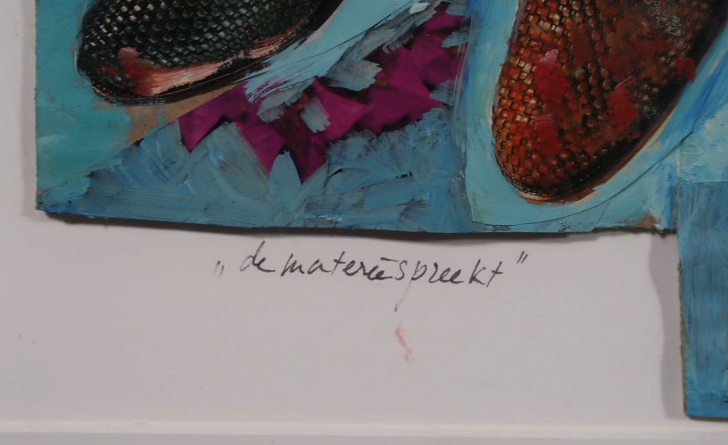Meertje Kaal: Olieverf en collage, De materie spreekt - Ingelijst kopen? Bied vanaf 1!