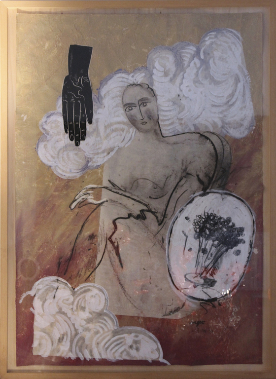 Jean Bilquin: Acryl en Collage, Angst - Ingelijst (Zeer groot) kopen? Bied vanaf 600!