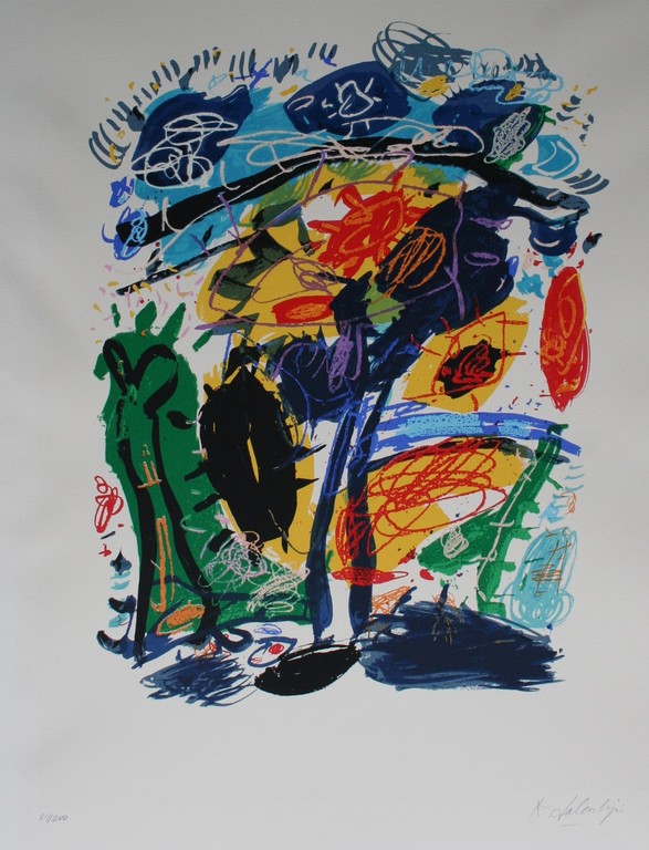 Kees Salentijn - gesigneerde zeefdruk - Hommage aan Van Gogh - 200 ex verkocht voor € 55!