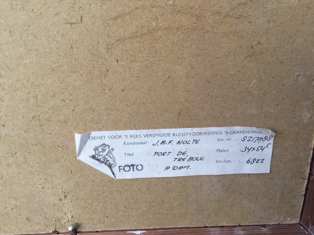 Jan Nolte - aquarel 1962 - Port De Tre’ Boul kopen? Bied vanaf 1!