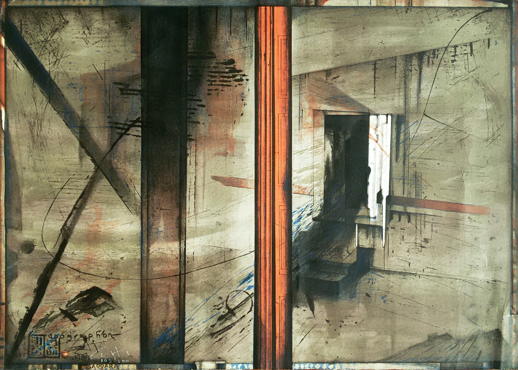 Gerti Bierenbroodspot - Apographon Saqqara (1981), litho verkocht voor € 50!