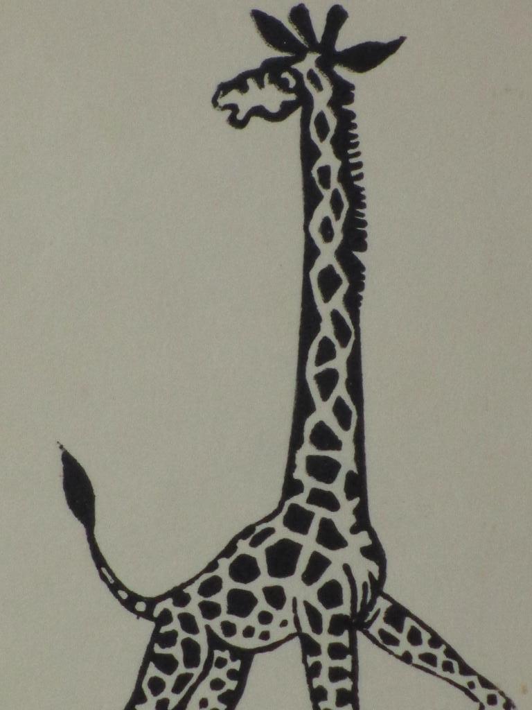 Pieter Pouwels, Giraffe, Houtsnede kopen? Bied vanaf 1!