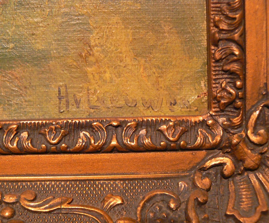 H. van Leeuwen  -- olieverf op doek -- gesigneerd kopen? Bied vanaf 50!