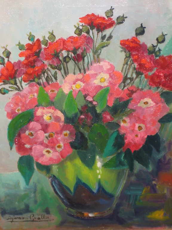 olieverf op doek bloemstilleven kopen? Bied vanaf 1!