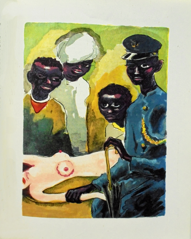 Kees van Dongen - Houtgravure 1955 - “ Amina et les esclaves " - 1001 nacht kopen? Bied vanaf 50!
