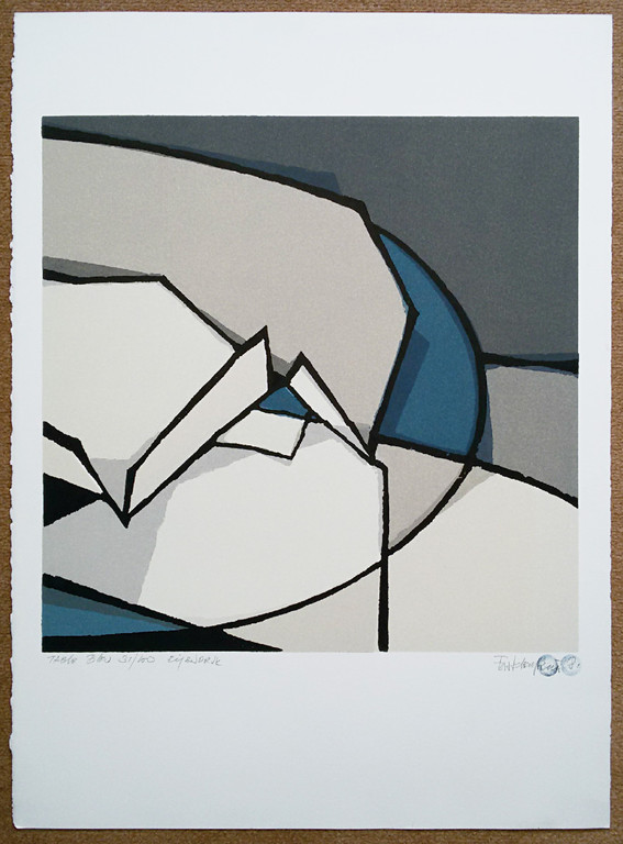 Fon Klement - Table Bleu, hoogdruk boardsnede kopen? Bied vanaf 225!