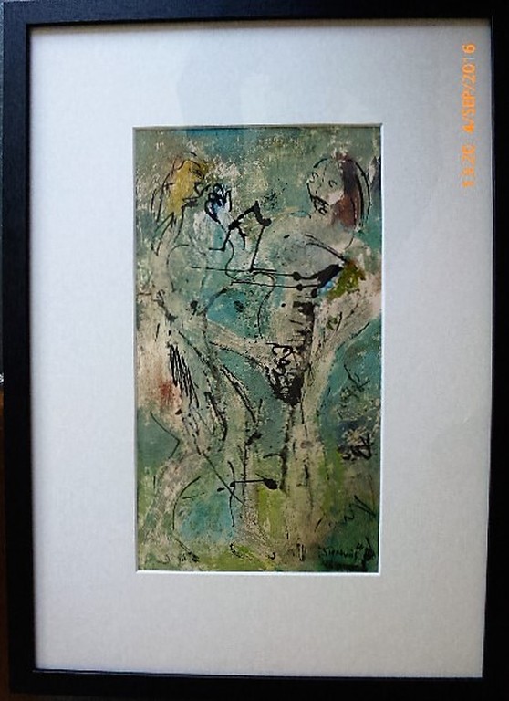 Jan Sierhuis, gouache , origineel werk kopen? Bied vanaf 250!