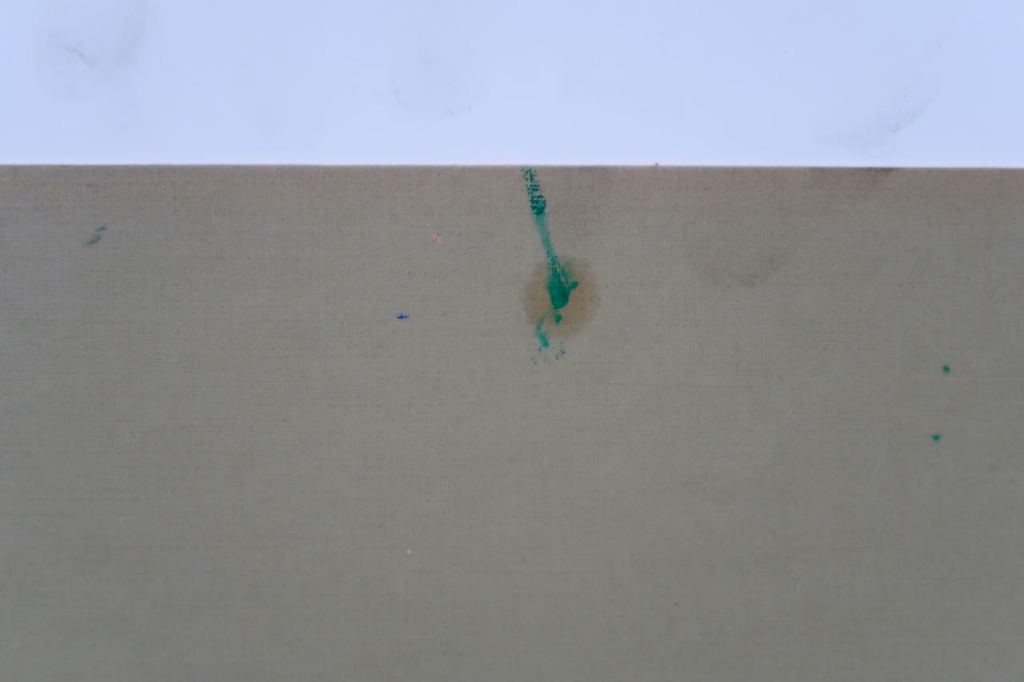 Meertje Kaal: Collage van stof en karton, Zonder titel - Ingelijst kopen? Bied vanaf 1!