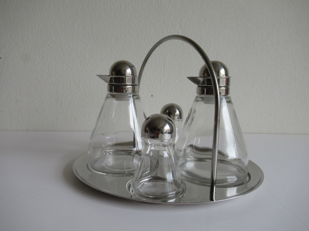 WMF design cromargan: olie, azijn, peper en zoutstel kopen? Bied vanaf 1!