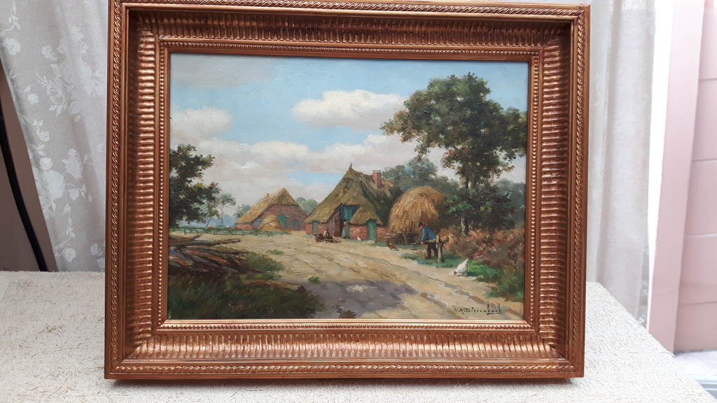 Aanzicht boerenerf Hendricus Anthonius Dievenbah  ( 1872-1946 verkocht voor € 100!