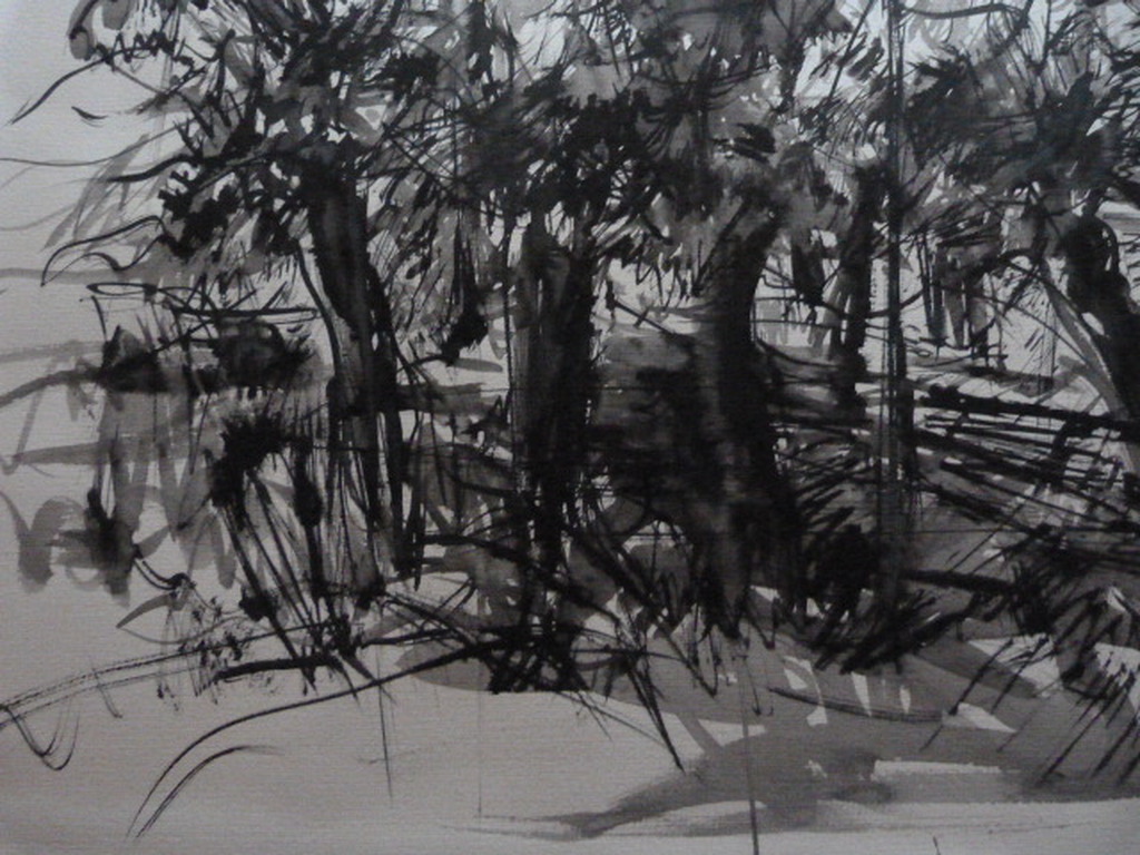 Jobst Heinrich Frese ( 1914 - 1986 ) - tekening/aquarel - landschap. kopen? Bied vanaf 1!