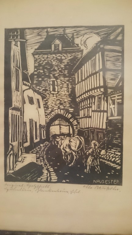 Houtsnede van onbekende kunstenaar 'Navester' kopen? Bied vanaf 1!