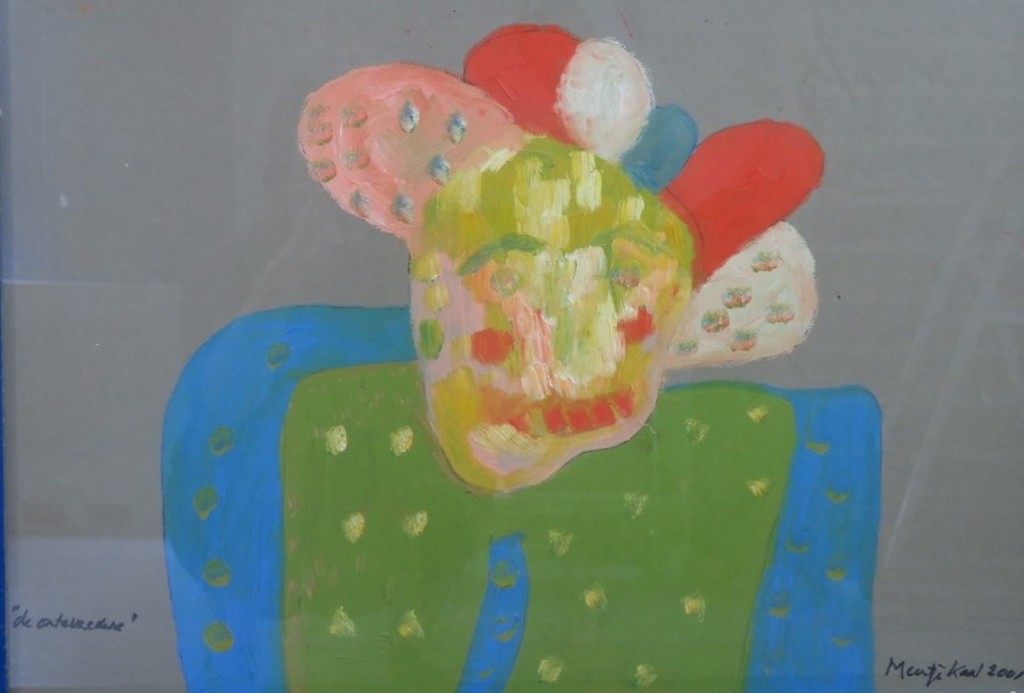 Meertje Kaal: Acryl op papier, De Ontevredene - Ingelijst kopen? Bied vanaf 1!