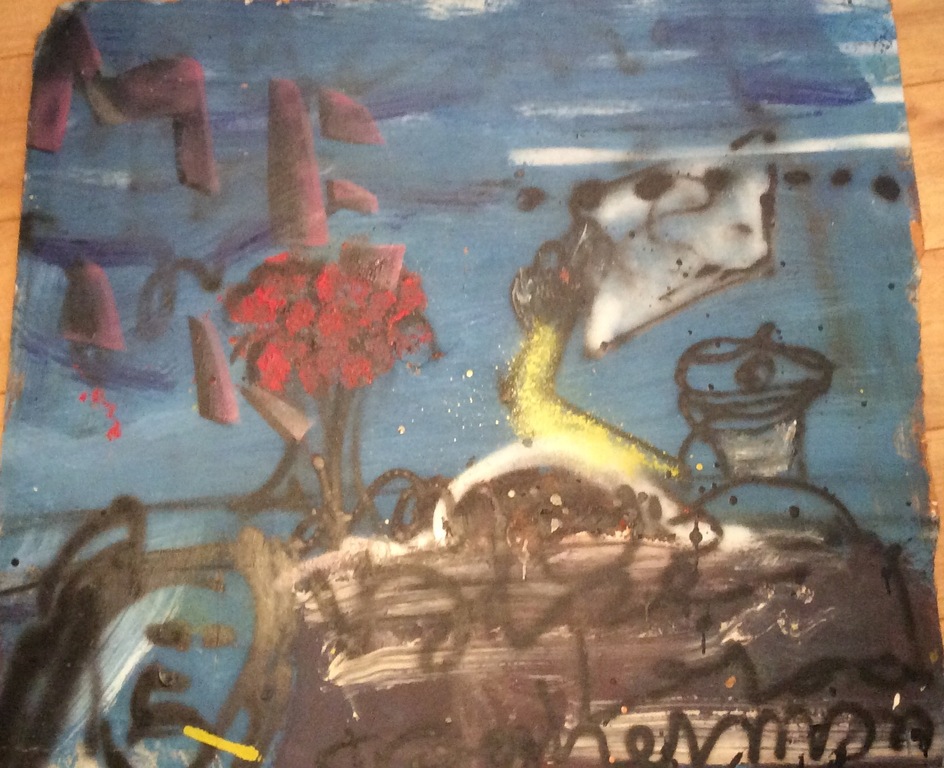 Herman Brood origineel schilderij op board kopen? Bied vanaf 1!