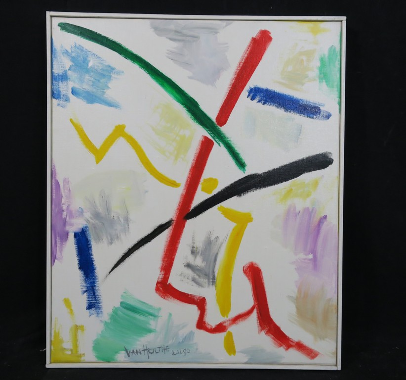 Jan van Holthe: Olieverf op doek, Soleil Montant - Ingelijst kopen? Bied vanaf 100!