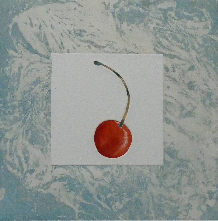 Arja van den Berg - ets: Kers - 1986 verkocht voor € 40!