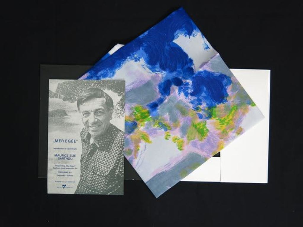 Maurice Elie Sarthou: Zeefdruk op viscose, Mer Egee kopen? Bied vanaf 1!