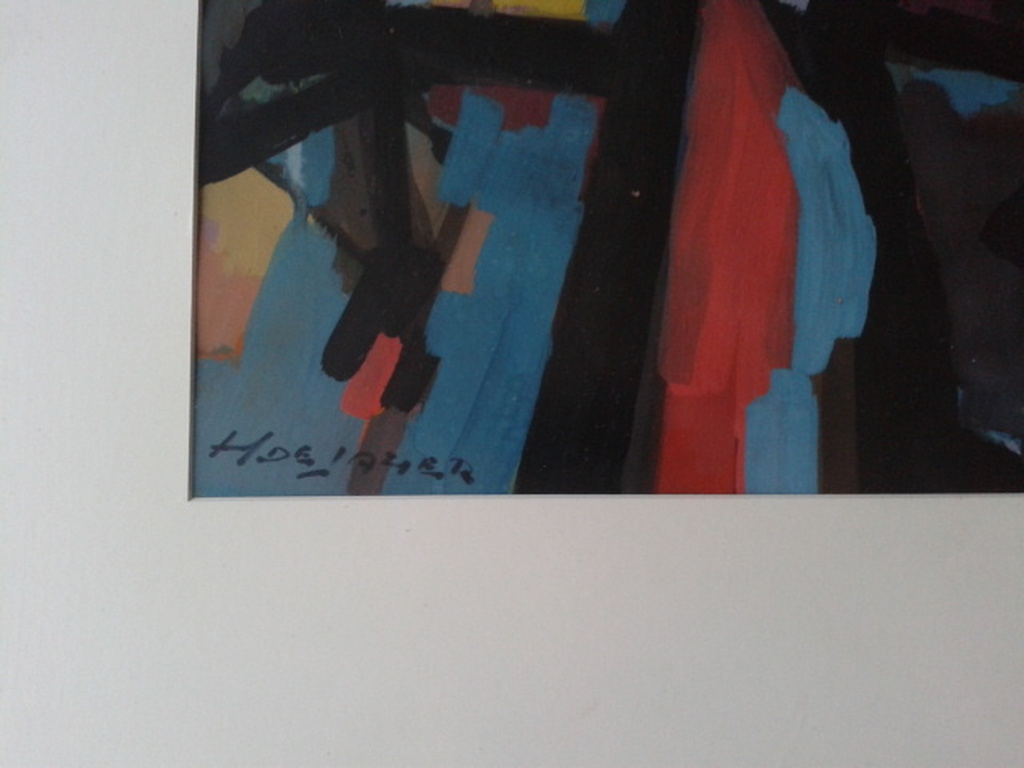 Gouache in strakke metalen lijst van Harry de Jager - Den Haag kopen? Bied vanaf 195!