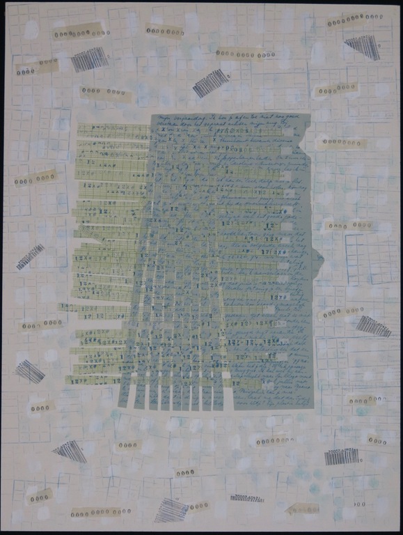 Liesbeth Giesberger: Collage op karton, Mijn verjaardag kopen? Bied vanaf 20!