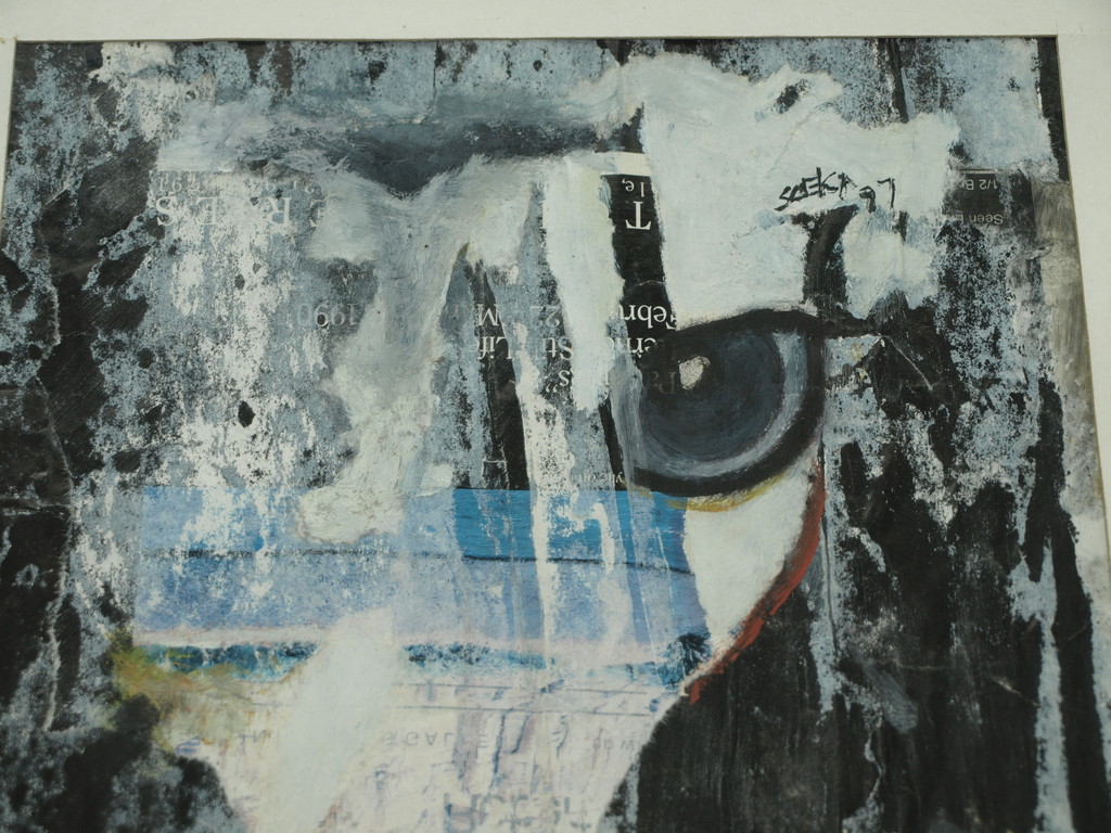 Onduidelijke signatuur: Collage – Paardenhoofd – Gesigneerd & ingelijst - 1997  kopen? Bied vanaf 1!