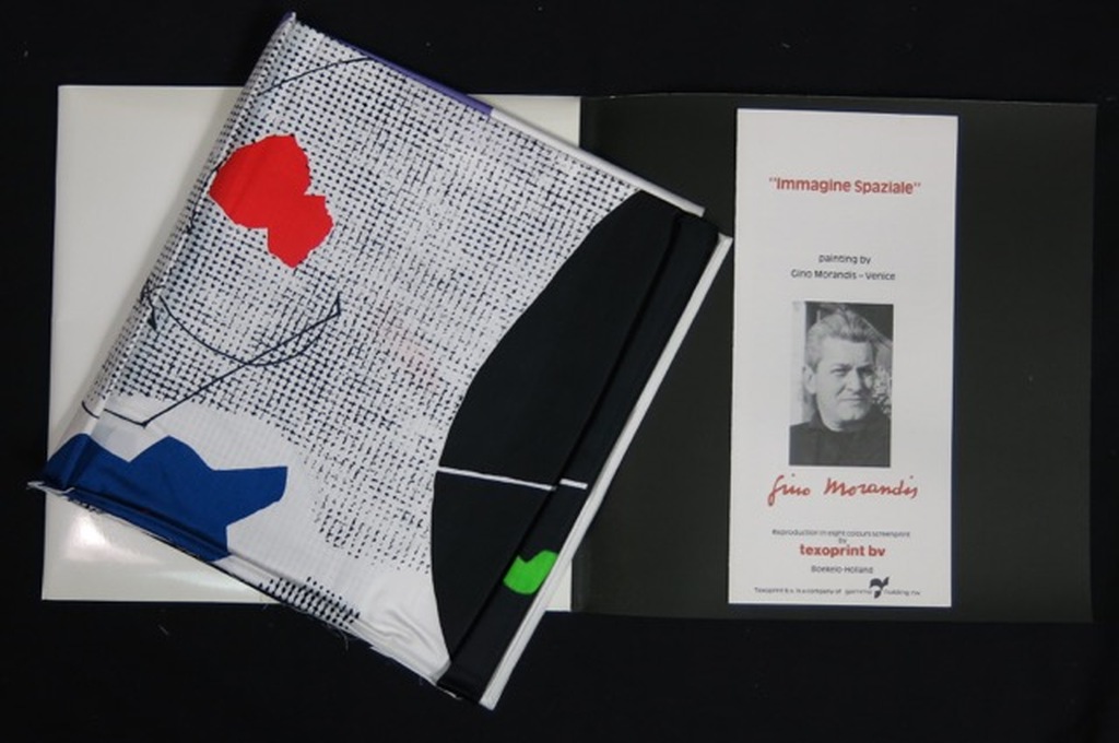 Gino Morandis: Zeefdruk op zijde, Immagine Spaziale kopen? Bied vanaf 35!