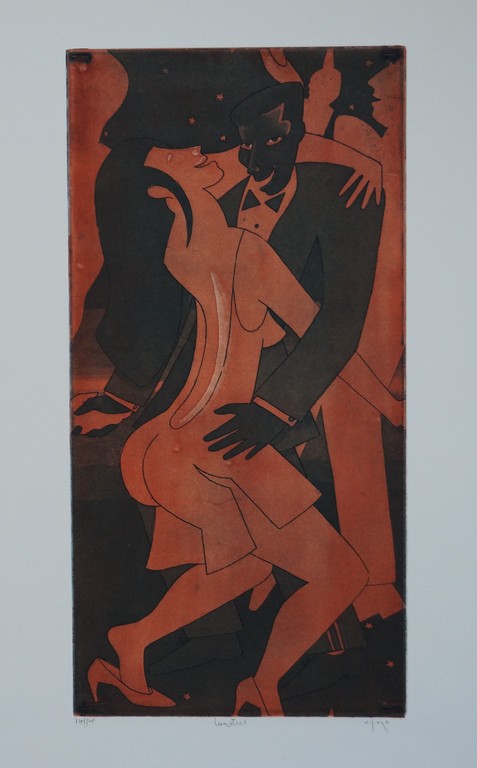 Mark Visione - gesigneerde ets - Lunatics kopen? Bied vanaf 10!