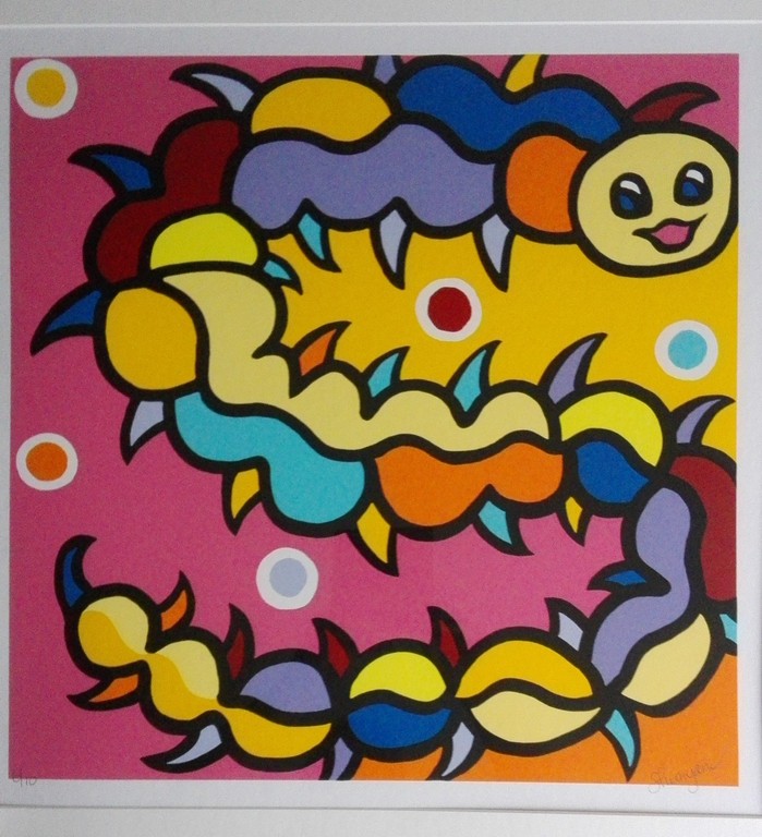 Shunyam - Zonder titel - Gesigneerde & Ingelijste Zeefdruk - Oplage 10 verkocht voor € 46!