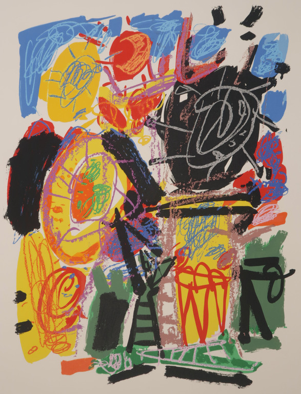 Kees Salentijn: Zeefdruk, Hommage a Van Gogh III verkocht voor € 35!