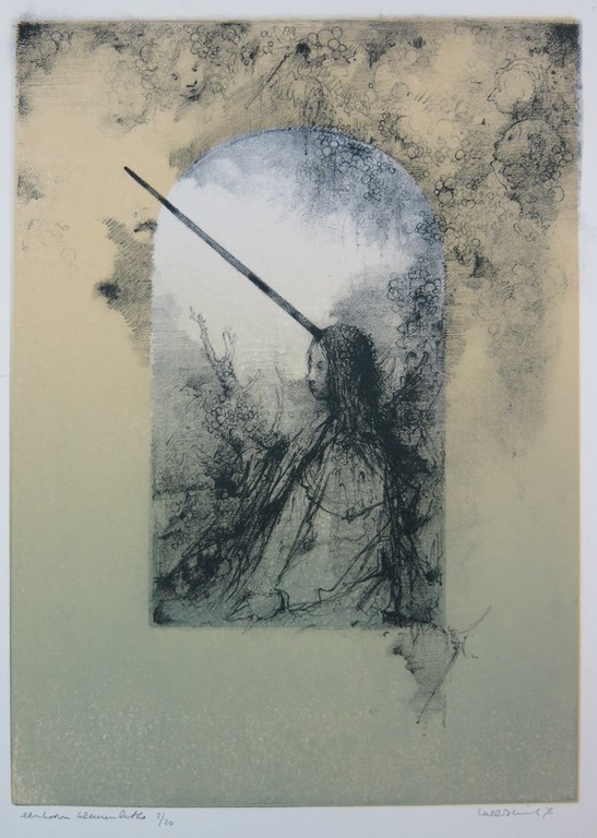 Dirkje Kuik: Litho, Eenhoorn verkocht voor € 75!