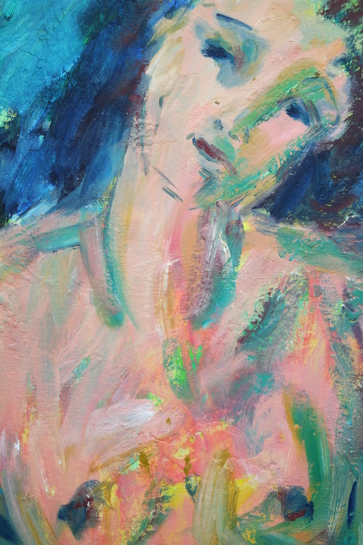 Item: Bernie Autsema (1940) - olieverf op doek - vrouwelijk naakt kopen? Bied vanaf 115!