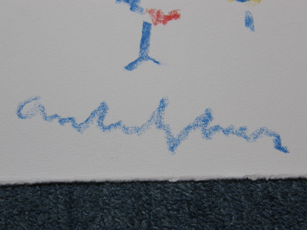 Anton Heyboer: krijttekening haan kopen? Bied vanaf 125!