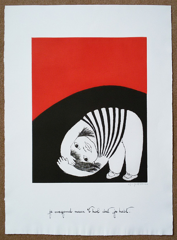 Ans Wortel - Je voegend naar ’t hol dat je hebt, aquatint ets kopen? Bied vanaf 75!