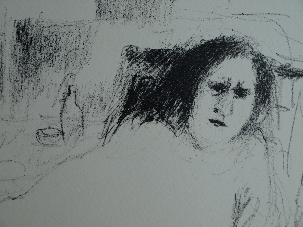 Metten Koornstra : Litho + originele drukplaat – De gekluisterde – 1968  kopen? Bied vanaf 60!