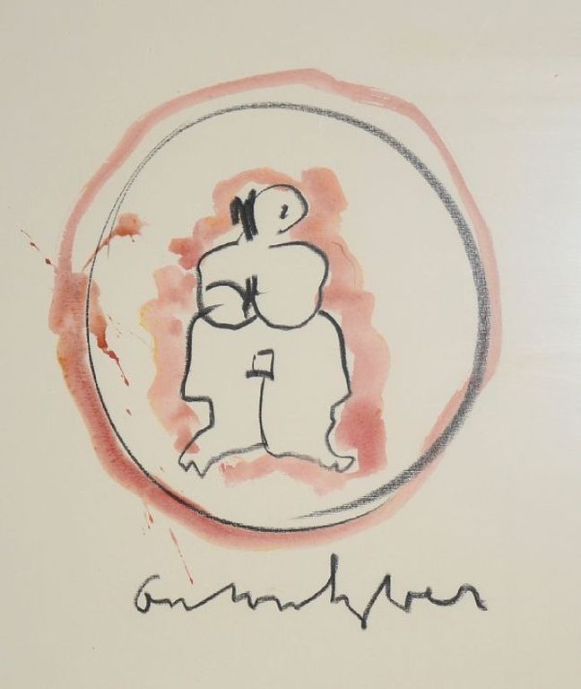 Anton Heijboer: Originele aquarel/pastel. Vrouw figuur kopen? Bied vanaf 200!