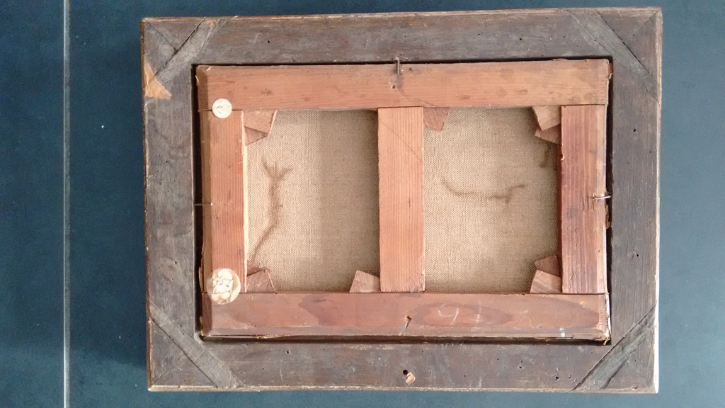 17 de eews, authentiek schilderij, titel: de bruidstoet, onleesbare handtekening kopen? Bied vanaf 220!