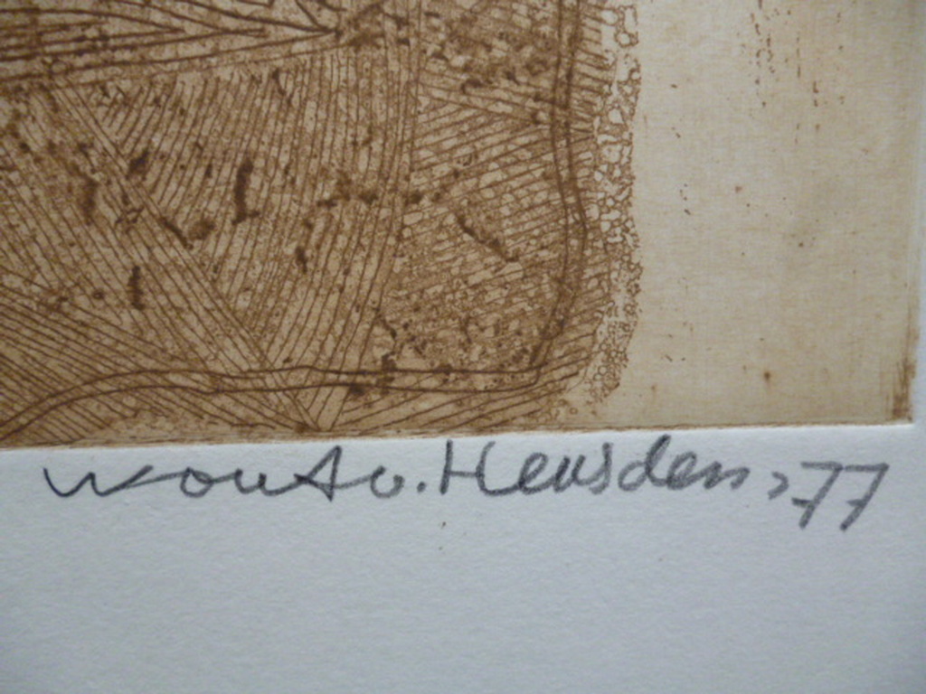 Wout van Heusden - ets - Abstract kopen? Bied vanaf 30!