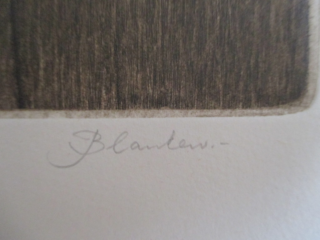 Hans Blanken, ets  kopen? Bied vanaf 35!