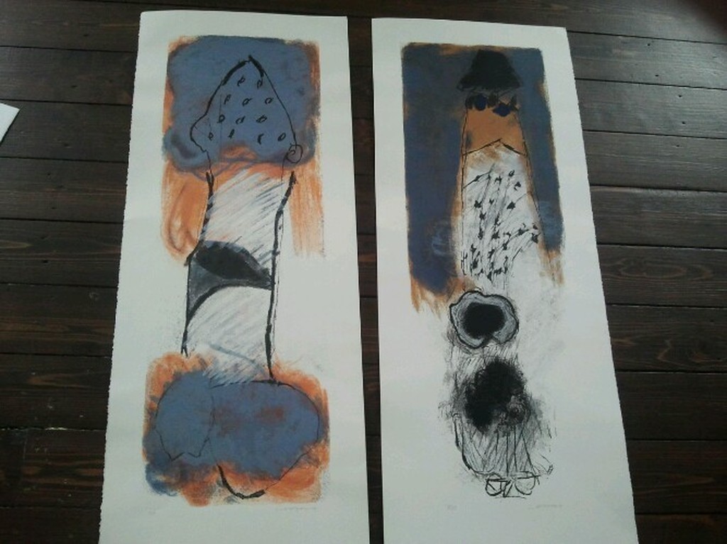 Henk van Vessem 2 zeefdrukken kopen? Bied vanaf 1!