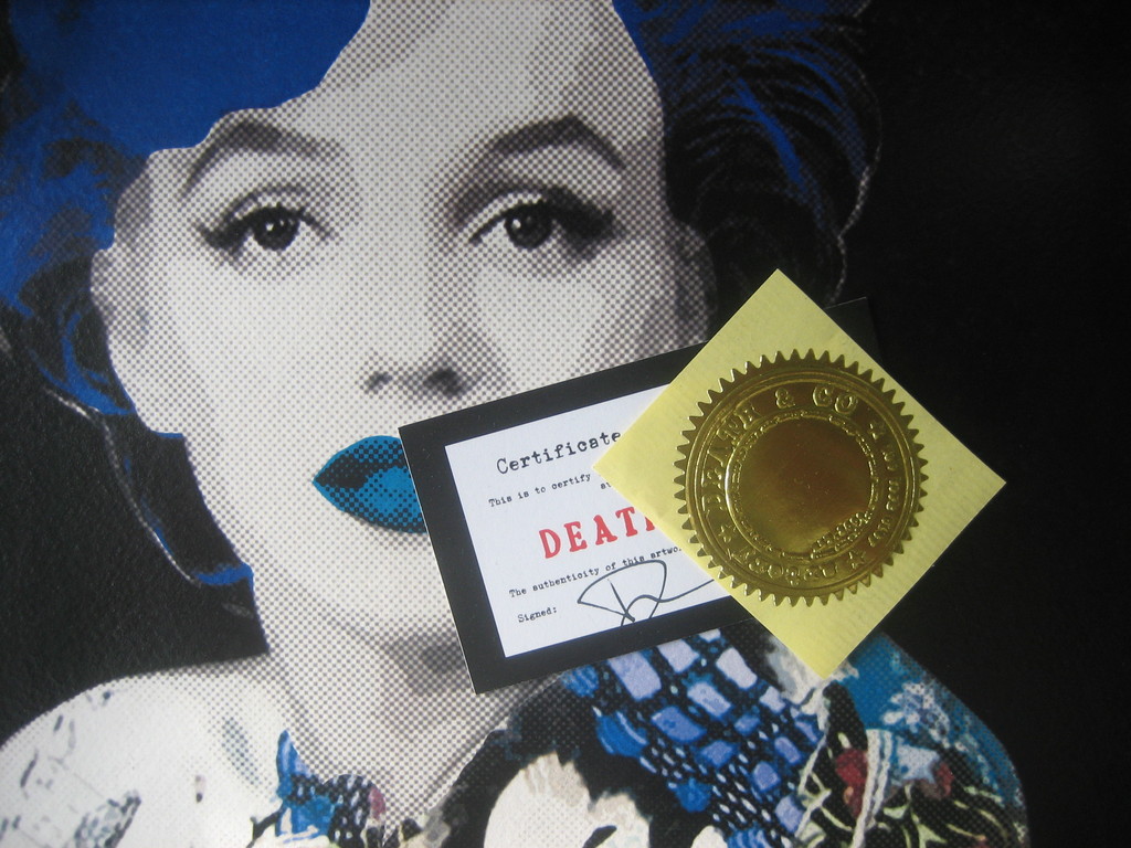 DEATH NYC Limited Art print Graffiti Signed  kopen? Bied vanaf 1!