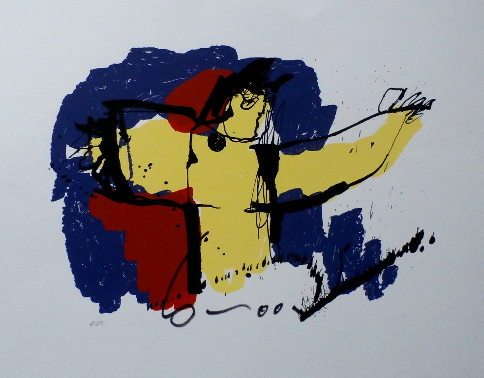 Herman Brood - zeefdruk: Brasil God kopen? Bied vanaf 110!