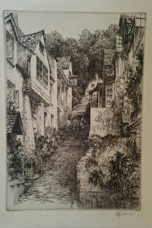 Gesigneerde ets van voor mij onbekende kunstenaar kopen? Bied vanaf 1!