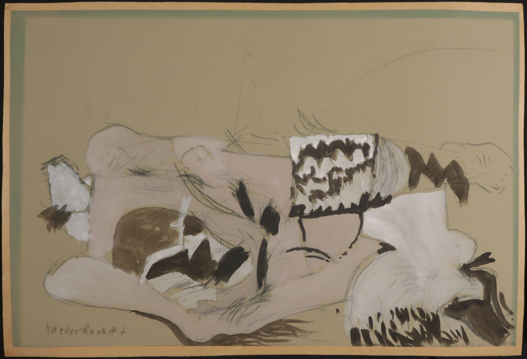 Onbekend gesigneerd: Gemengde techniek, Zonder titel kopen? Bied vanaf 1!