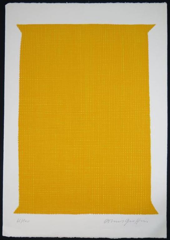 Onbekend gesigneerd: Zeefdruk, Gele pilaar kopen? Bied vanaf 1!