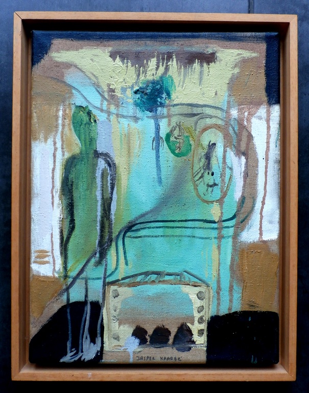 Jasper Krabbe - acrylverf op doek - 1995 kopen? Bied vanaf 1000!