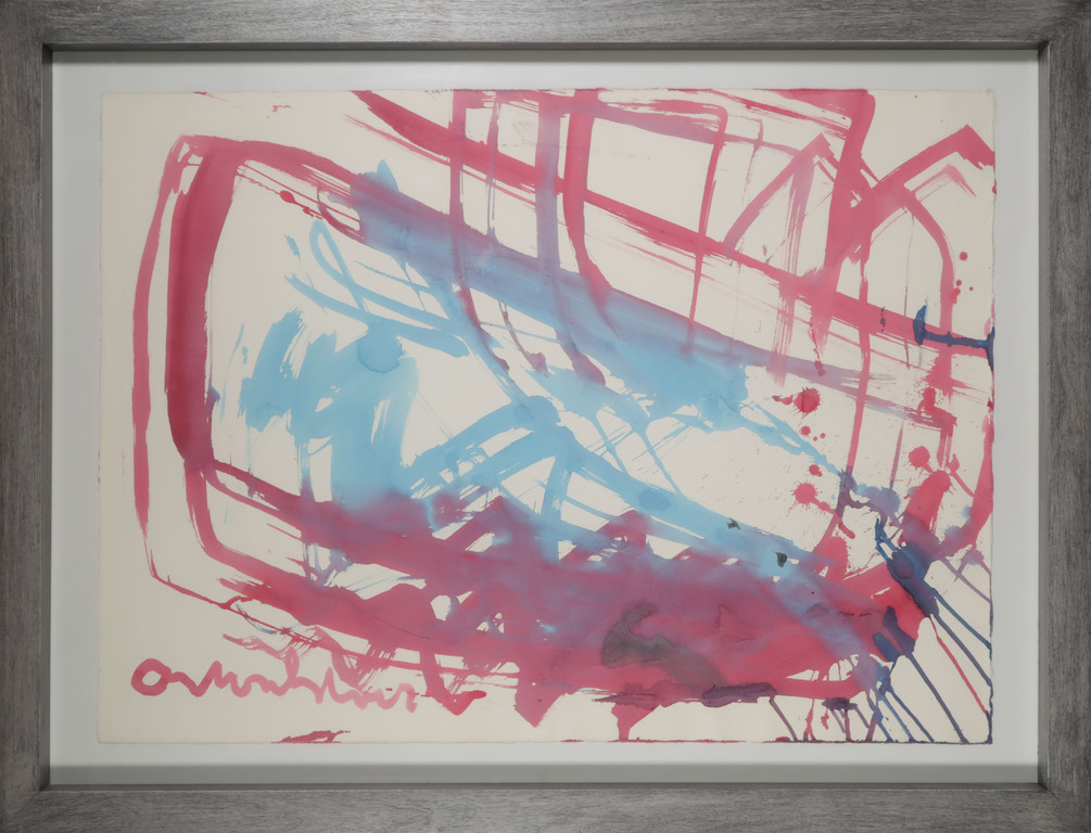 Anton Heyboer: Aquarel, Z.T. - Ingelijst (Groot!) verkocht voor € 200!