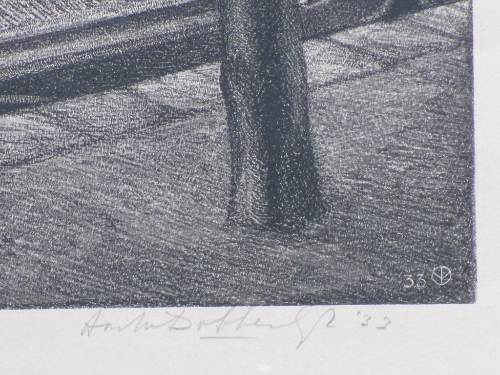 Aart van Dobbenburgh, Grachtje Amsterdam, Litho 1933 kopen? Bied vanaf 45!