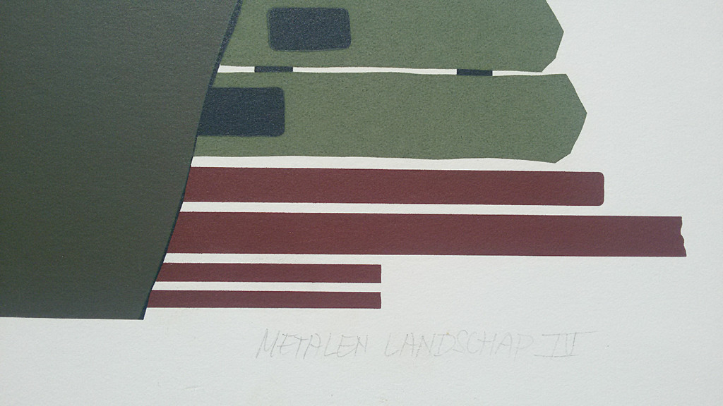 Laatste keer: Hans Landsaat - Metalen landschap IV, zeefdruk kopen? Bied vanaf 1!