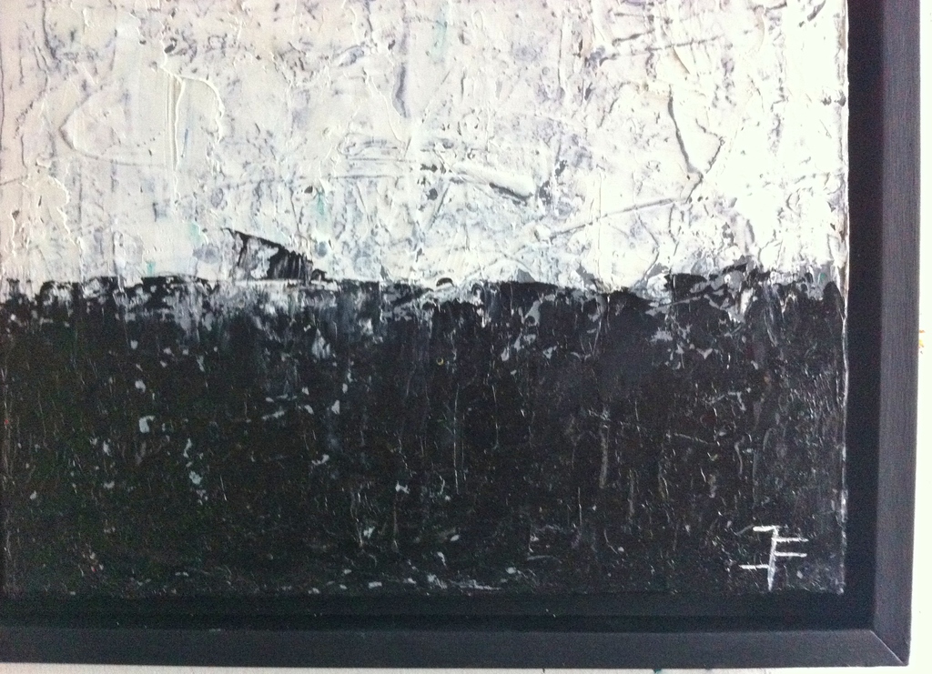 " Black White Black " - John Foppen - 2 stuks - Pendant-ingelijst-Gesigneerd.  kopen? Bied vanaf 129!