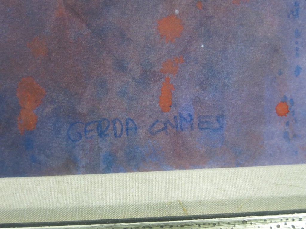 Gerda Onnes: Aquarel, Farao - Ingelijst kopen? Bied vanaf 1!